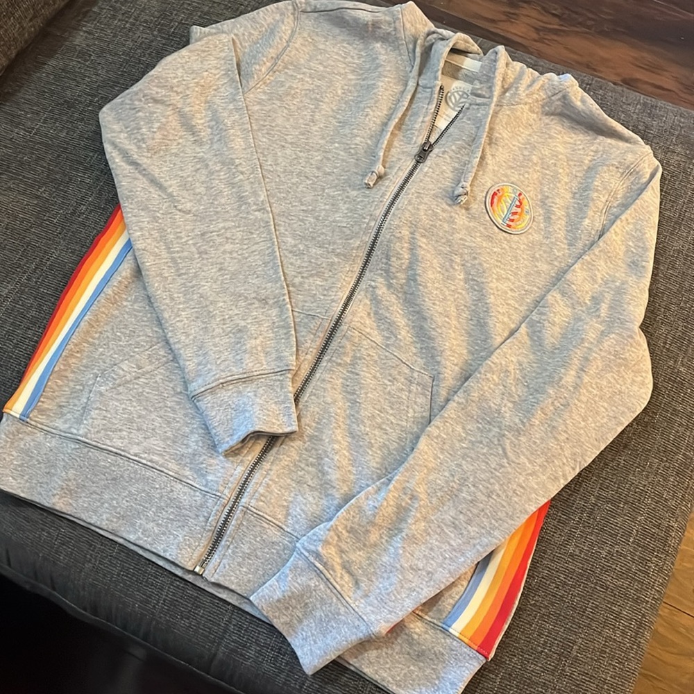Reneu Earth Gray Zipper Hoodie